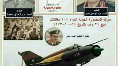 صورة معركة المنصورة الجوية”