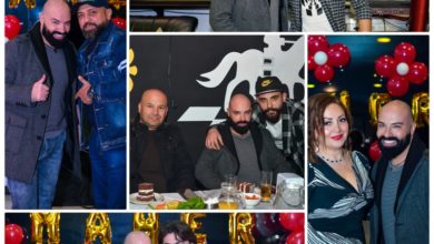 صورة ماهر الشيخ في دمشق لأول مرة يحتفل بعيد ميلاده وسط أهل الفن والإعلام