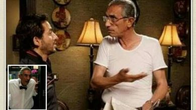 صورة  محمود الفيشاوي والد أحمد حلمي في فيلم “ألف مبروك”