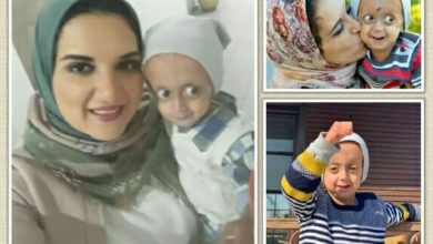 صورة دينا العجمي  الأم الصابرة والمجاهدة والدة الطفل زين هيثم فكري