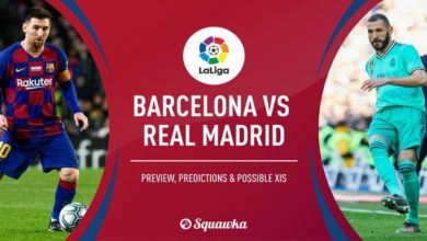 صورة التشكيل المتوقع لبرشلونة وريال مدريد في كلاسيكو اليوم