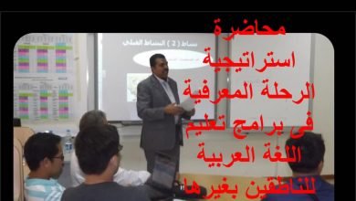 صورة “تطبيق الرحلات المعرفية فى برامج تعليم اللغة العربية للناطقين بغيرها”