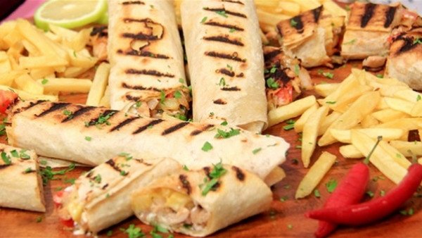 شاورما لحم بالجبنة