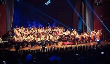 صورة اوركسترا مديرية الثقافة للاستاذ حسان اللباد