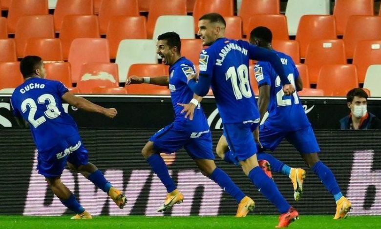 في الليجا الأسباني خيتافي يتغلب على هويسكا