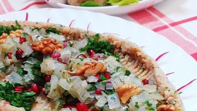 صورة كبة البرغل بالبطاطا النية