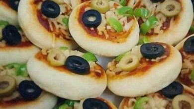 صورة بمكونات بسيطة حضري البيتزا ميني للحفلات
