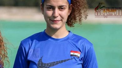 صورة هدافة الكرة الأنثوية لانا ابراهيم