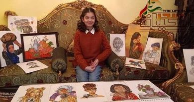 صورة شهد رضا المهدي”طفلة سلبت القلوب بإبداعها المتفرد وتركت بصمة وأثرا جميلا لكل من شاهد لوحاتها