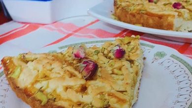 صورة طريقة لتحضير المبروشة بمربى المشمش