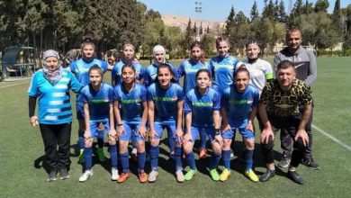 صورة تتويج فريق الخابور ببطولة الدوري السوري بكرة القدم للسيدات