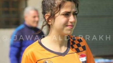 صورة نتالي الناقولا نجمة كرة القدم بفريق الوحدة” طموحي المنتخب الوطني”