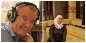 المخرج عبد اللطيف عبد الحميد والصحفية ريمان قصص