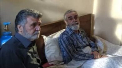 صورة الفنان محمد فلفلة في إحدى دور المسنين