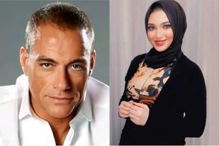صورة الفنانة التشكيلة ميادة مجدي ترسم الفنان العالمي “فان دام” والأخر يدعمها ويشجعها