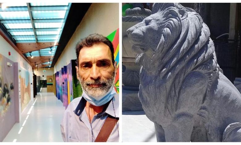 النحات لطفي برجاس" أعجبت بفن العمارة لما فيه من جمال ،وتعاملي مع الحجر هو حب وصدق والتصاق