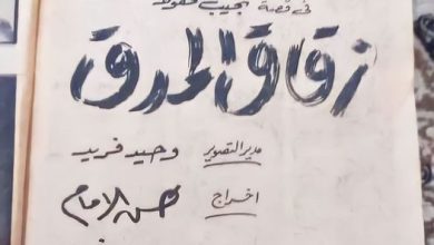 صورة “كلام جرائد “عبد الحليم حافظ ولبنى عبد العزيز في فيلم “زقاق المدق”